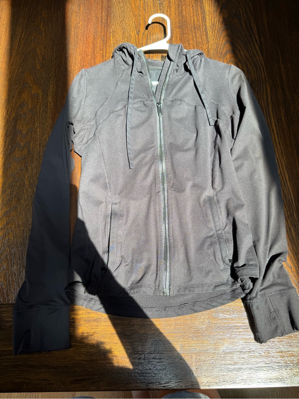Amazon Black Zip-Up Hooded Sweatshirt